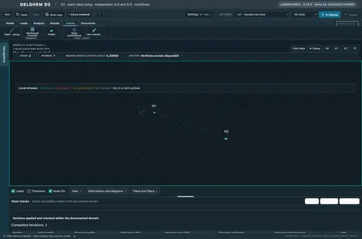 Verifiche acciaio — DÈLGHEM screenshot